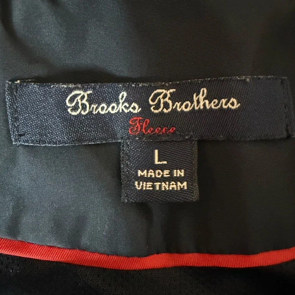 Brooks Brothers Lightweight Full-Zip Nylon Hooded Rain jacket youth L